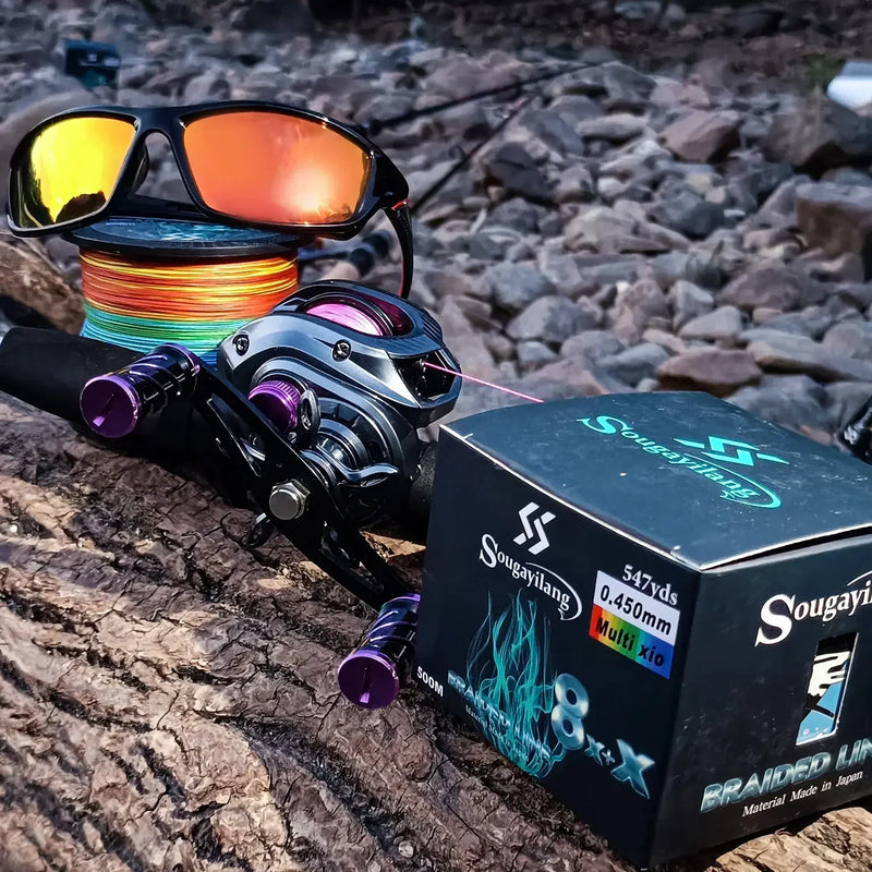 Sougayilang Línea Trenzada 9 Hilos PE 300m/500m/1000m 7-45LB