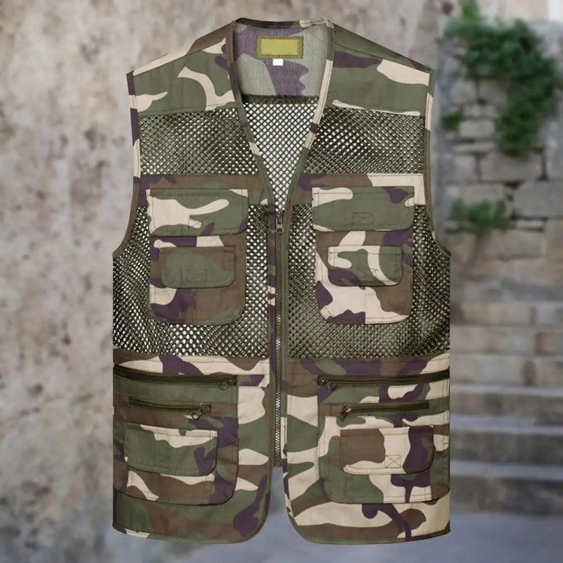 Colete Esportivo Multibolsos Masculino Malla Outdoor