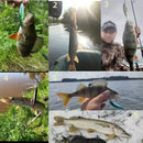 Kit 5 iscas duras Minnow Aorace com olhos 3D