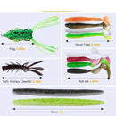 Kit Goture 450 peças com anzóis, iscas e caixa completa