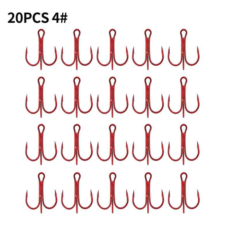 Kit 200 anzóis triplos aço carbono + anilhas p/ pesca