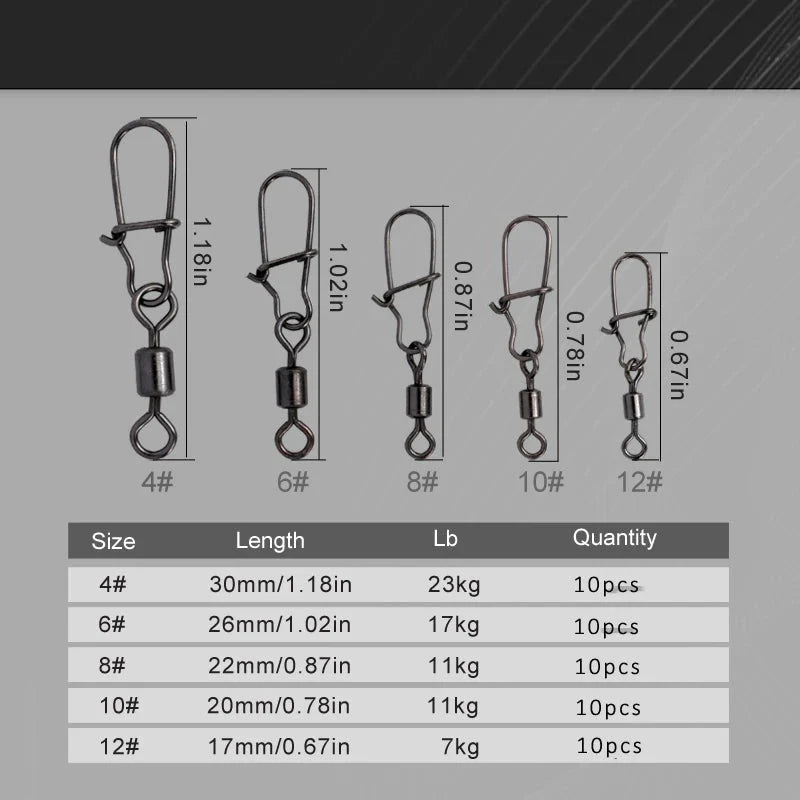 50 giradores aço inox com rolamento tamanhos 4