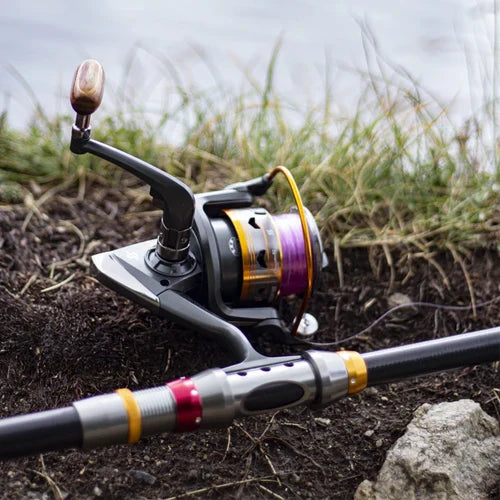 Combo vara telescópica 1.8–3.6m + carretilha portátil