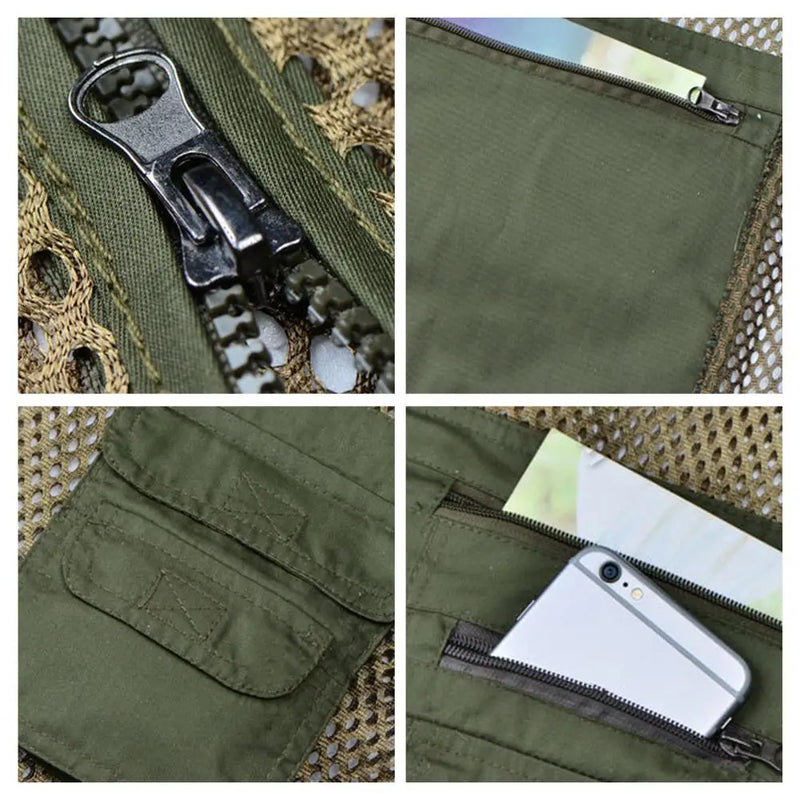 Colete Esportivo Multibolsos Masculino Malla Outdoor
