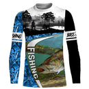 Camiseta 3D Manga Longa Pesca Streetwear Unissex