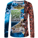Camiseta 3D Manga Longa Pesca Streetwear Unissex