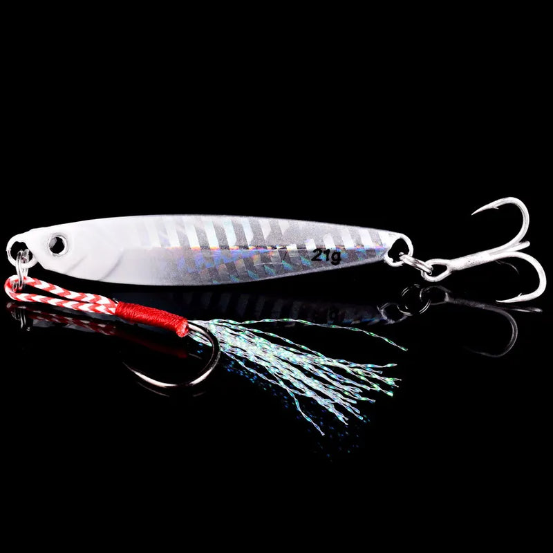 Conjunto 3–8 jigs metálicos 7g–60g para pesca no mar