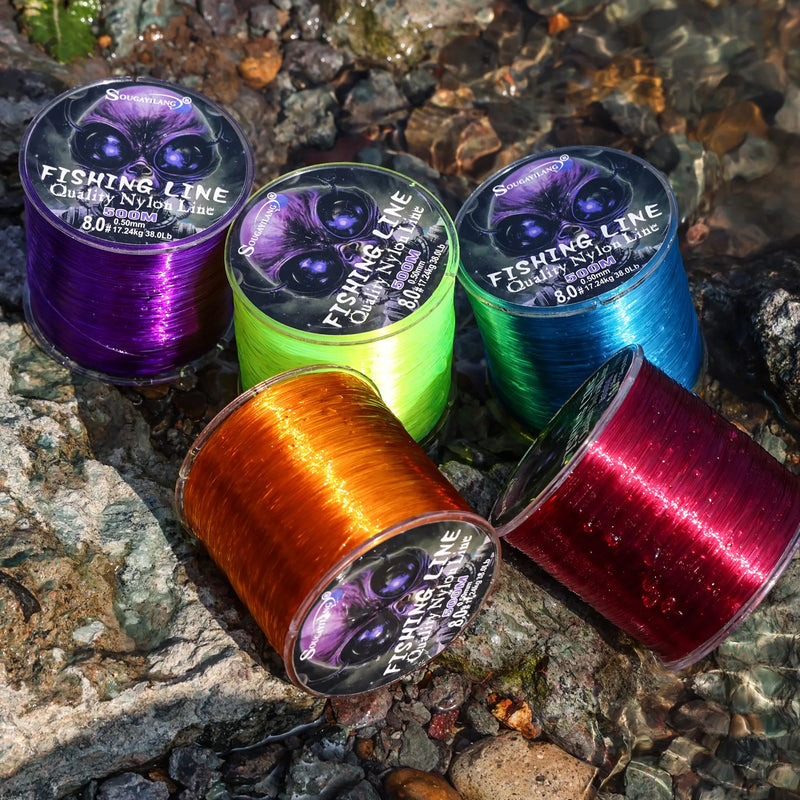 Línea de Pesca Monofilamento Sougayilang 500m Nylon Japonés 7-38LB