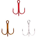 Anzóis triplos PROBEROS 20pçs farpados aço carbono colorido