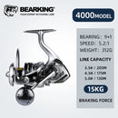 Molinete Bearking BKT 1000–6000 drag até 20kg