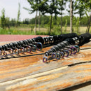 Vara telescópica 1.5–3.0m carbono leve p/ viagem