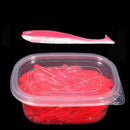 Kit 50 iscas SHIQIAN silicone p/ robalo e tucunaré