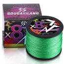 Sougayilang Línea Trenzada PE 8 Hilos 100m-500m 22-88LB Multifilamento