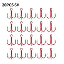 Kit 200 anzóis triplos aço carbono + anilhas p/ pesca