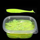 Kit 50 iscas SHIQIAN silicone p/ robalo e tucunaré