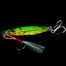 Kit 5 iscas metálicas tipo jig 7g–40g p/ água salgada