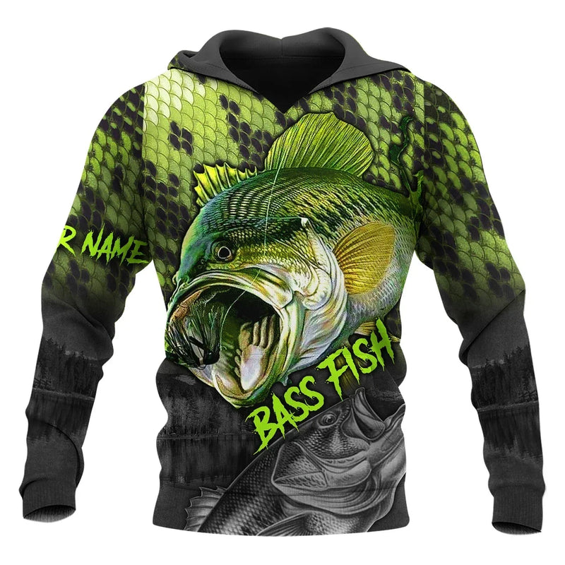 Moletom Hoodie Pesca Unissex 3D Harajuku Casual