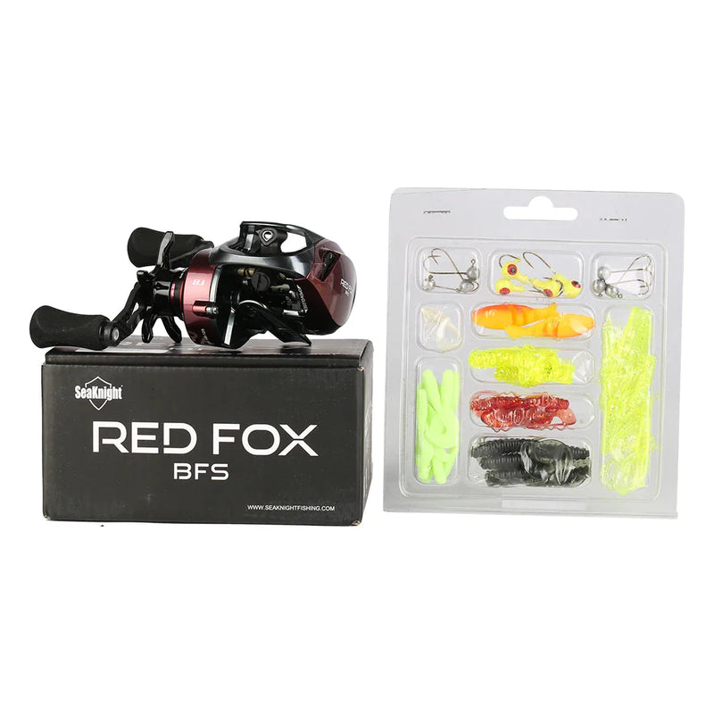 Carretilha SeaKnight RED FOX BFS ultraleve 7.2:1/8.1:1