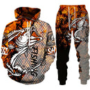 Conjunto 3D Pesca e Caça Camo Masculino/Feminino Outdoor