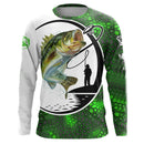 Camiseta 3D Manga Longa Pesca Streetwear Unissex