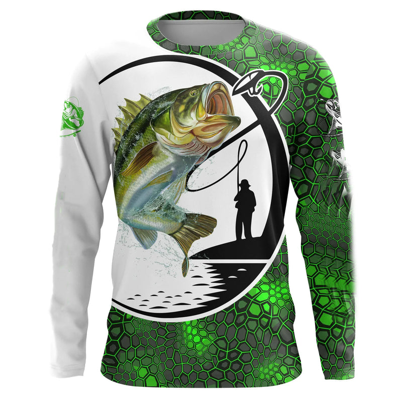 Camiseta 3D Manga Longa Pesca Streetwear Unissex