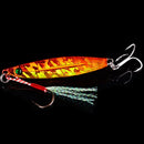 Kit 5 iscas metálicas tipo jig 7g–40g p/ água salgada