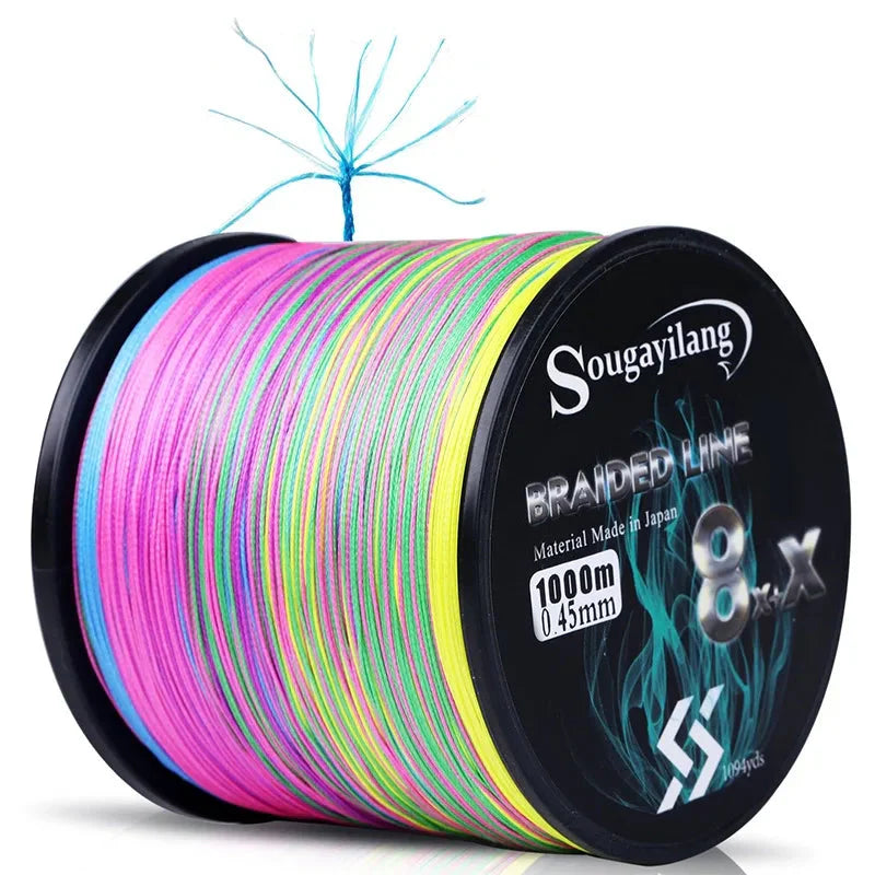 Sougayilang Línea Trenzada 9 Hilos PE 300m/500m/1000m 7-45LB