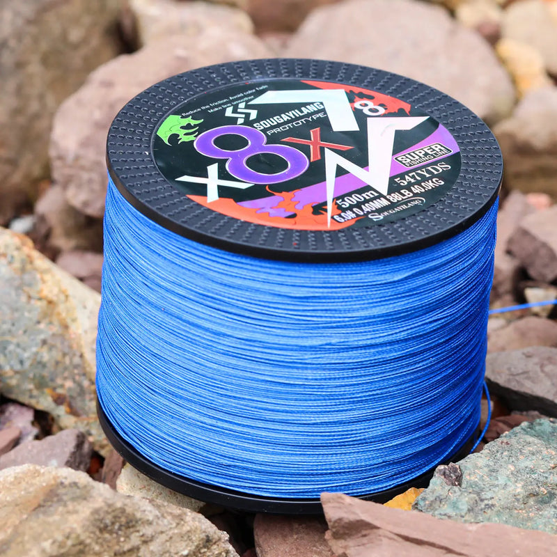 Sougayilang Línea Trenzada PE 8 Hilos 100m-500m 22-88LB Multifilamento