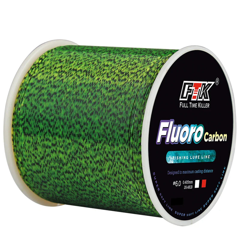 FTK Línea Fluorocarbonada con Fibra de Carbono 300m/500m 4-34LB