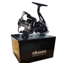 Molinete Okuma HE500–7000 metálico freio 12kg ambidestro