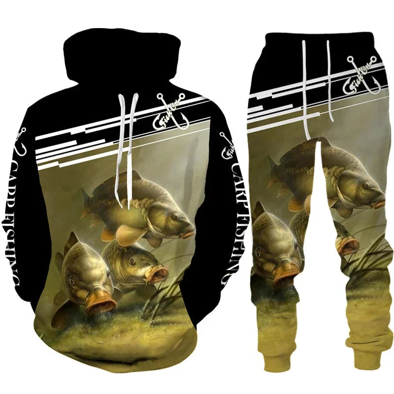 Conjunto 3D Pesca e Caça Camo Masculino/Feminino Outdoor