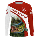 Camiseta 3D Manga Longa Pesca Streetwear Unissex