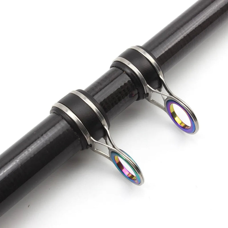 Vara telescópica 1.5–3.0m carbono leve p/ viagem