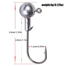 Kit 25 iscas macias silicone + anzóis e jigs variados