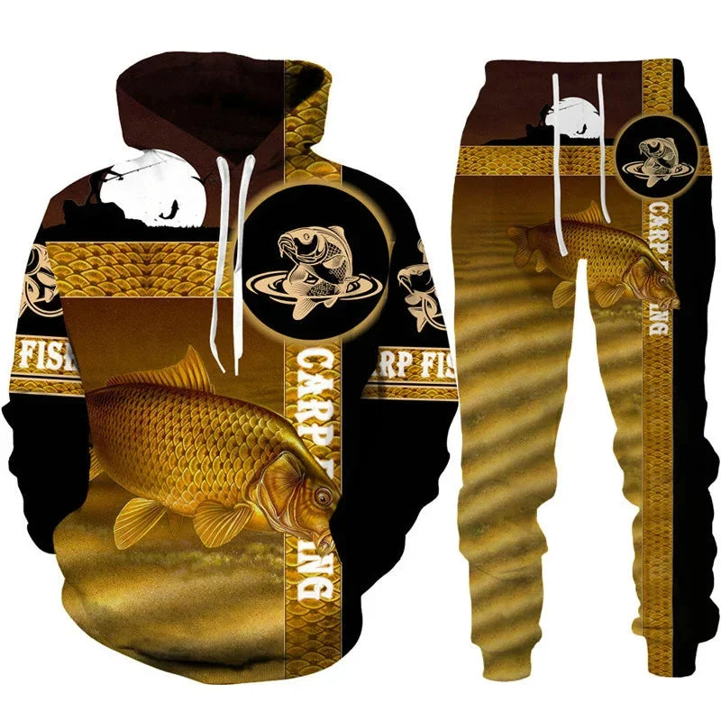 Conjunto 3D Pesca e Caça Camo Masculino/Feminino Outdoor