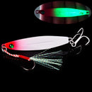 Kit 5 iscas metálicas tipo jig 7g–40g p/ água salgada