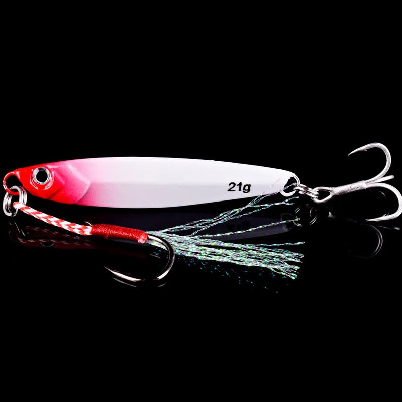 Conjunto 3–8 jigs metálicos 7g–60g para pesca no mar