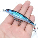 Kit 5/10 iscas minnow FFLYBG 9cm/8g olhos 3D