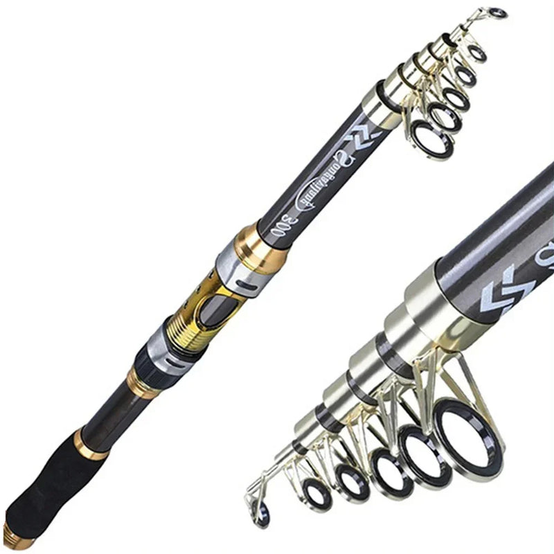 Vara telescópica Sougayilang 2.1–3.6m truta e carpa