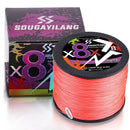 Sougayilang Línea Trenzada PE 8 Hilos 100m-500m 22-88LB Multifilamento
